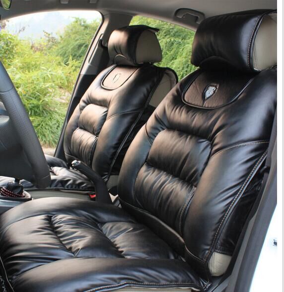 Leather Car Seat Protector Mat Auto Front Cushion Single Fit Most Vehicles Covers салон красоты для вашей одежды - Car Seat Cover Automotive Leather